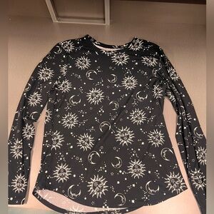Long sleeve sun and moon shirt